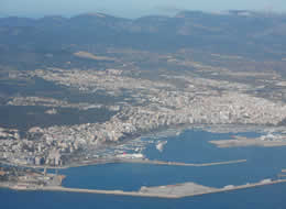 palma port aerial view